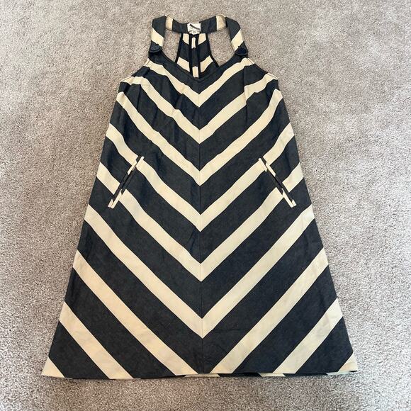 Anthropologie Postage Stamp Women's Sleeveless Linen Sundress Size 2 - Picture 3 of 8